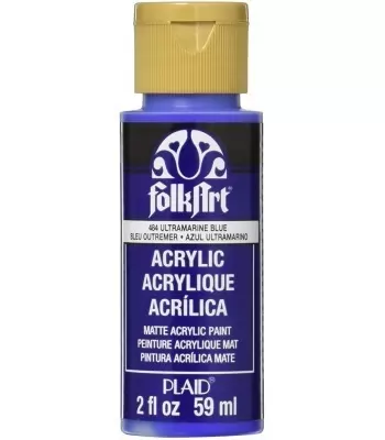 FolkArt Matte Acrylic Paint - School Bus Yellow, 2 oz, Bottle